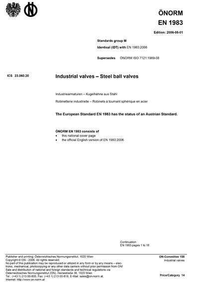 Standards PDF Cover Page