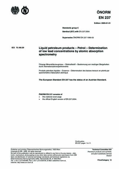 Standards PDF Cover Page