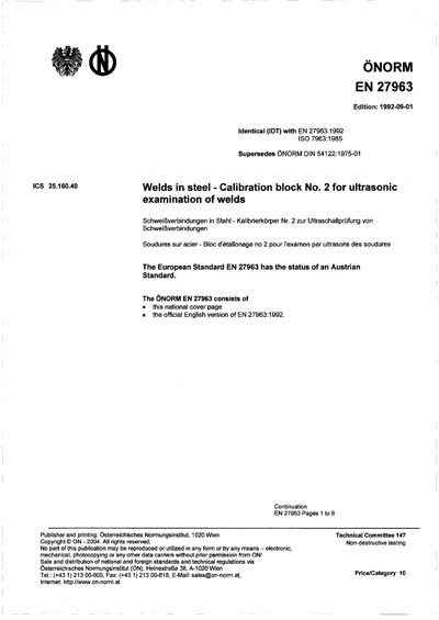 Standards PDF Cover Page