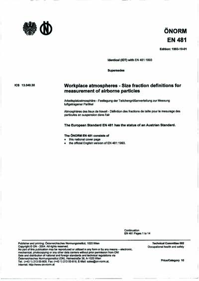 Standards PDF Cover Page