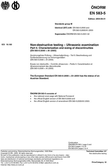 Standards PDF Cover Page