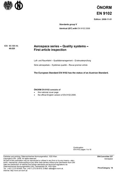 Standards PDF Cover Page