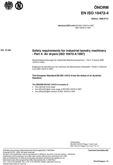 Standards PDF Cover Page