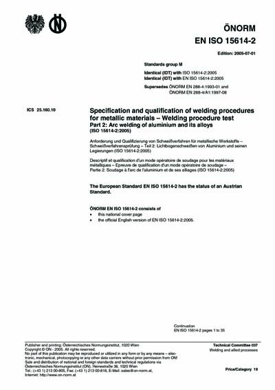 Standards PDF Cover Page