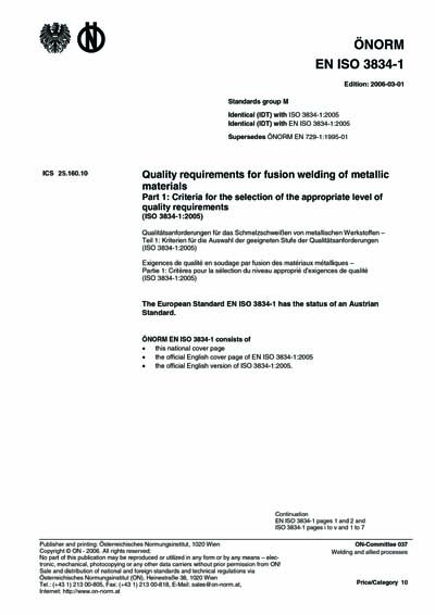 Standards PDF Cover Page