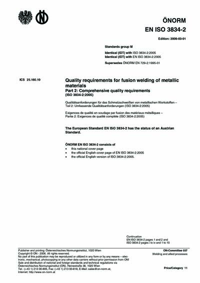 Standards PDF Cover Page