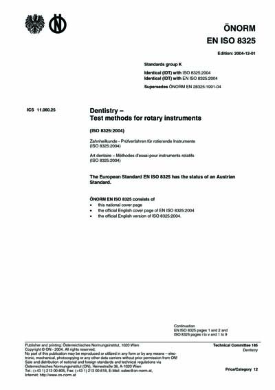 Standards PDF Cover Page