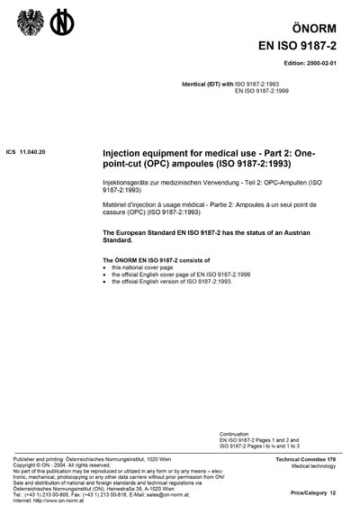 Standards PDF Cover Page