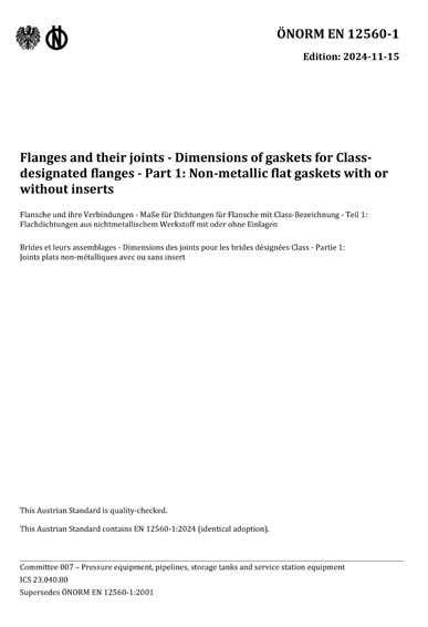 Standards PDF Cover Page