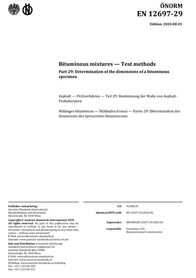 Standards PDF Cover Page