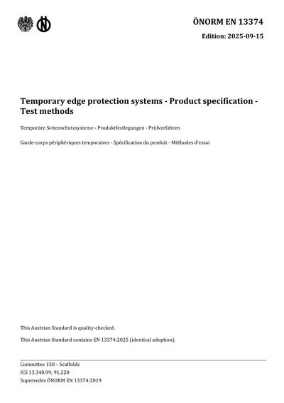Standards PDF Cover Page