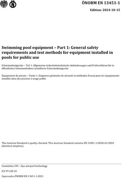 Standards PDF Cover Page
