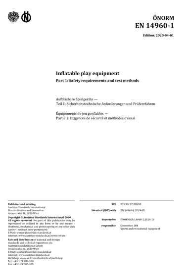 Standards PDF Cover Page