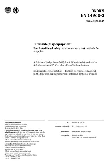 Standards PDF Cover Page