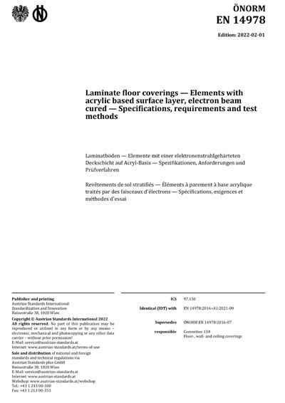 Standards PDF Cover Page