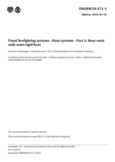 Standards PDF Cover Page