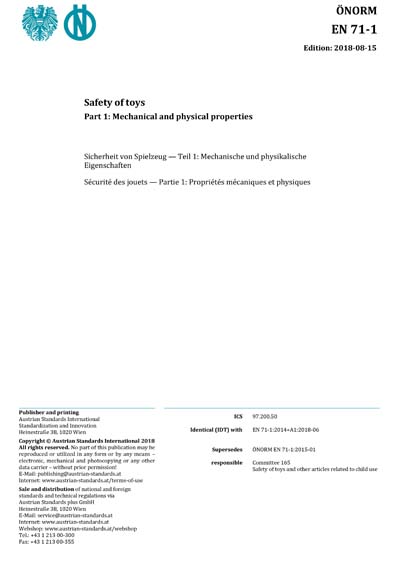 Standards PDF Cover Page