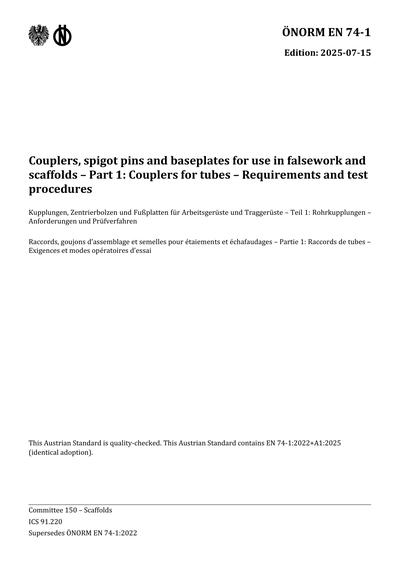 Standards PDF Cover Page