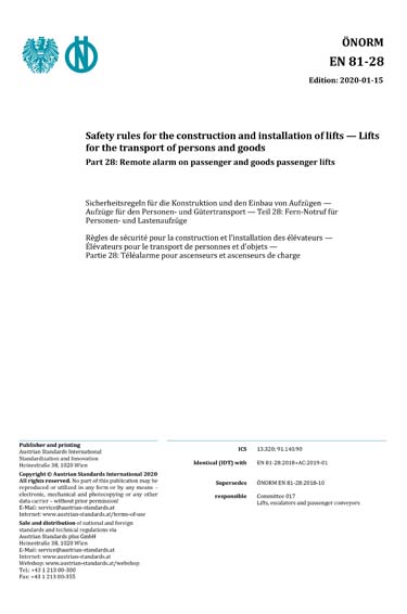 Standards PDF Cover Page