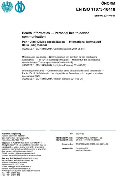 Standards PDF Cover Page