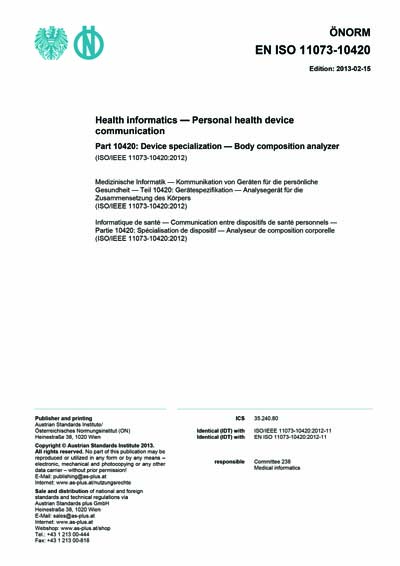 Standards PDF Cover Page