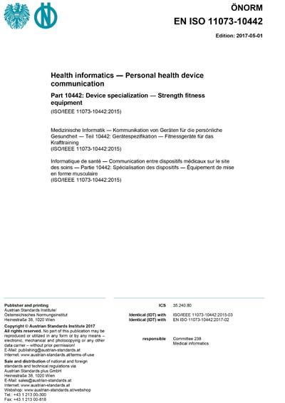 Standards PDF Cover Page