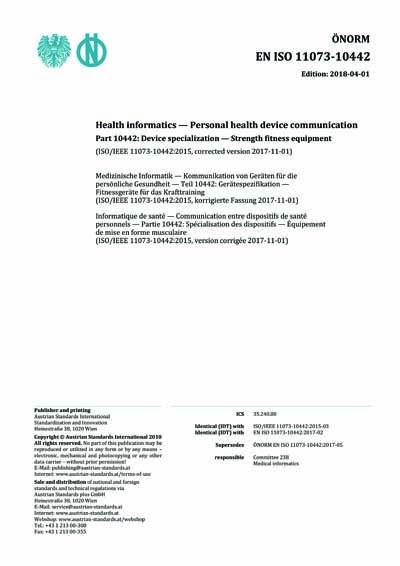 Standards PDF Cover Page