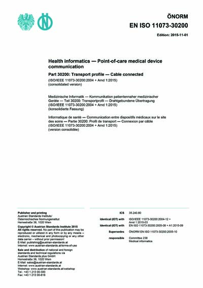 Standards PDF Cover Page