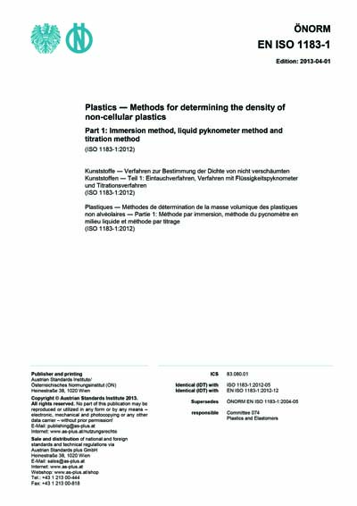 Standards PDF Cover Page