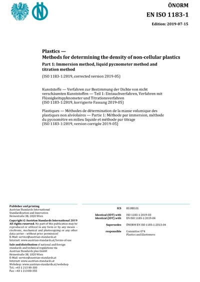 Standards PDF Cover Page