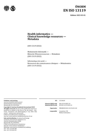 Standards PDF Cover Page