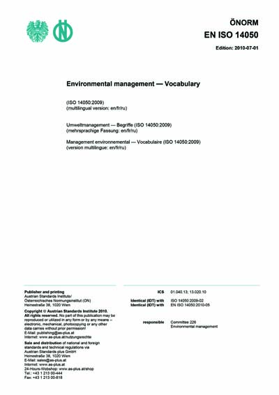 Standards PDF Cover Page