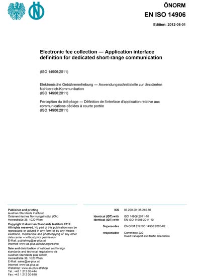 Standards PDF Cover Page