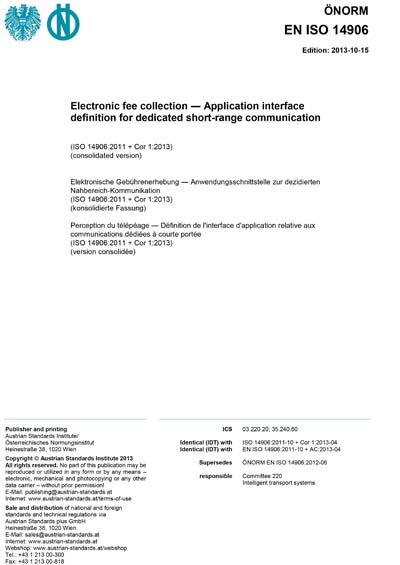 Standards PDF Cover Page
