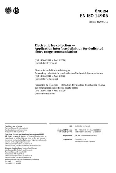 Standards PDF Cover Page