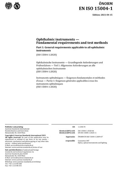 Standards PDF Cover Page