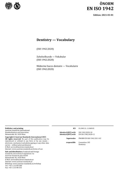 Standards PDF Cover Page