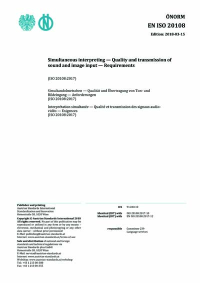 Standards PDF Cover Page