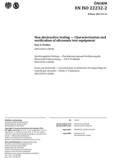 Standards PDF Cover Page