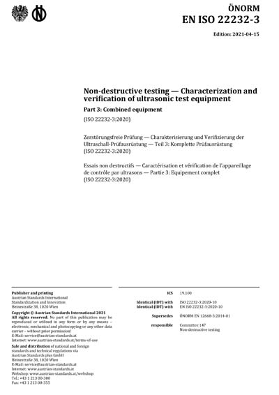 Standards PDF Cover Page