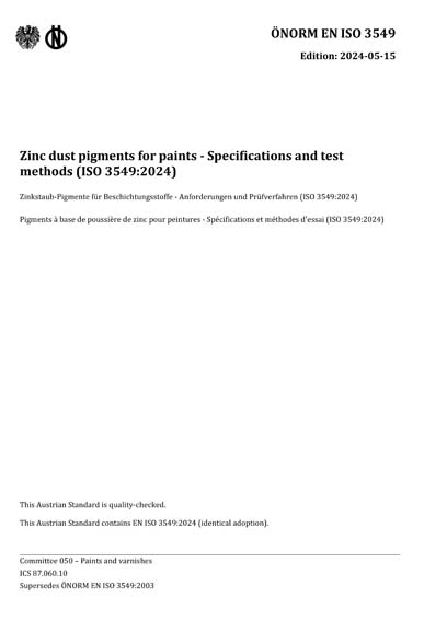 Standards PDF Cover Page