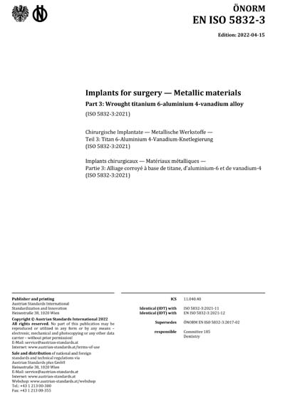 Standards PDF Cover Page