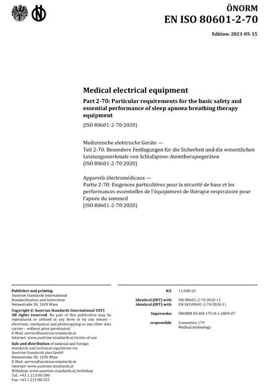 Standards PDF Cover Page