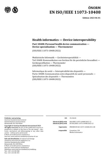 Standards PDF Cover Page