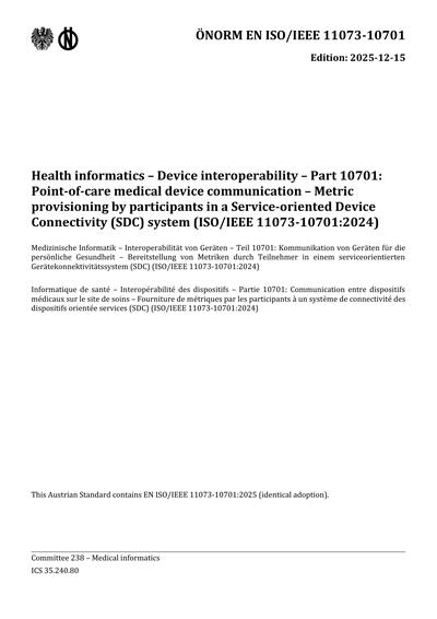 Standards PDF Cover Page