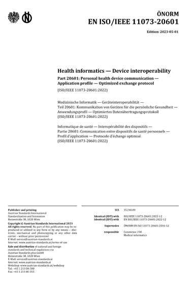 Standards PDF Cover Page