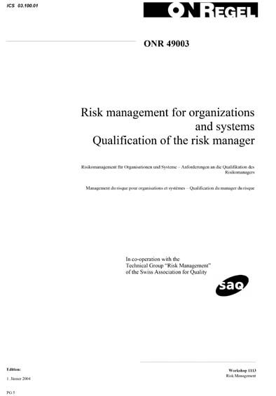 Standards PDF Cover Page