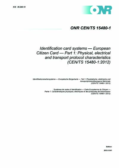 Standards PDF Cover Page