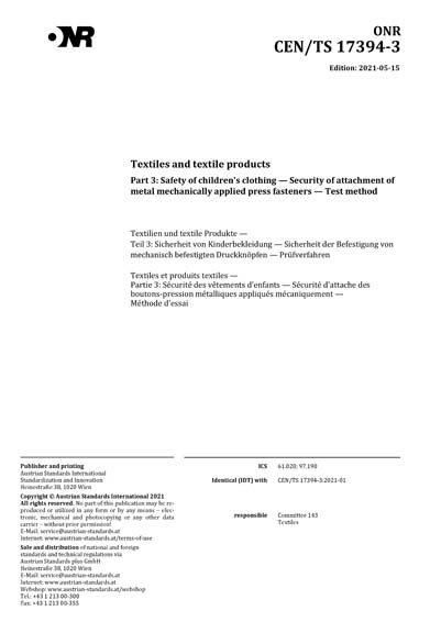 Standards PDF Cover Page