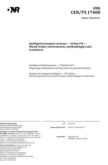 Standards PDF Cover Page